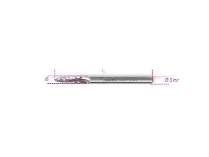 Rotační pilník z tvrdokovu, 426MD-3/FA3