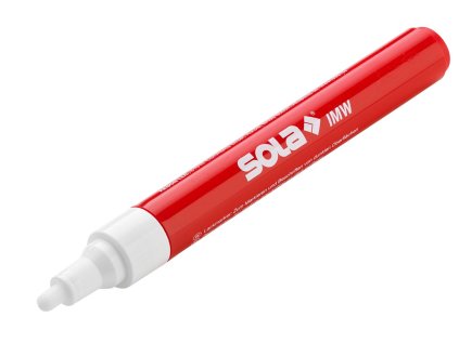 Priemyselný popisovač, 4 mm atrament, biely - SOLA