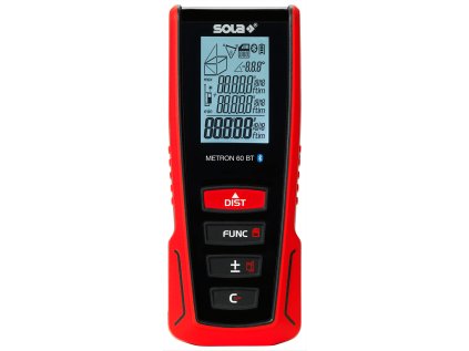 Laserový dálkoměr, rozsah 60 m, bluetooth - SOLA