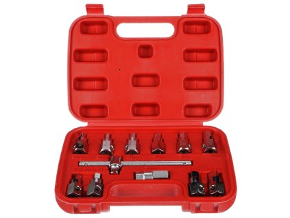 Sada na vypouštění oleje MECHANIC OIL DRAIN SET, hex + čtyřhran, 12 ks - SIXTOL