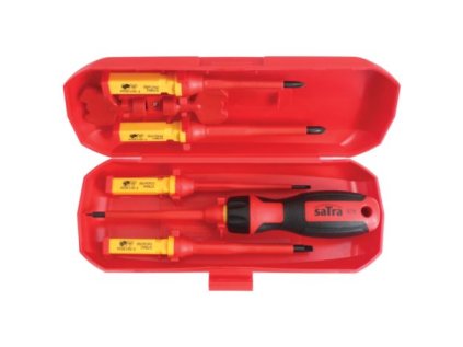 Izolované šroubováky a skříňové klíče, 1000 V, sada 7 ks - SATRA