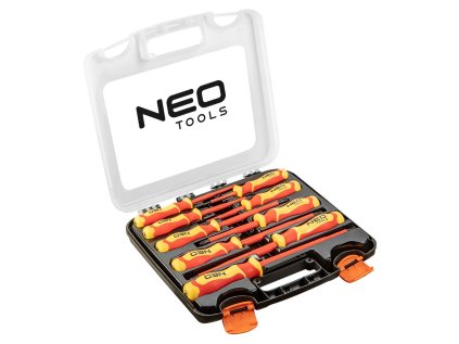 Izolované skrutkovače pre elektrikárov, 1000 V, ploché a krížové - NEO tools 04-142