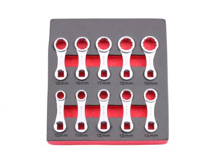 Adaptéry pro momentové klíče 3/8", 10-19 mm, dvanáctihranné, 10 ks - QUATROS QS56000