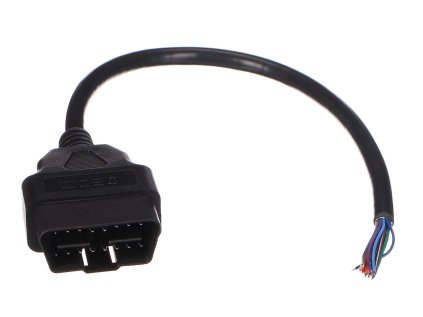 Prodlužovací kabel OBD2 s 16 piny samec-samice ukončený 30 cm - SIXTOL