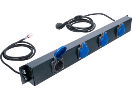 Napájecí lišta pro systém nástěnných skříněk, 4 zásuvky - BGS 80190