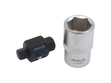 Klíč na výpustě olejových van, pohon 1/2" čtyřhran 8 a 10 mm - ASTA