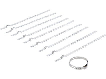 Manžetové gombíky pre homokinetické kĺby, 20-50 mm, sada 10 kusov, nehrdzavejúca oceľ - BGS 70327