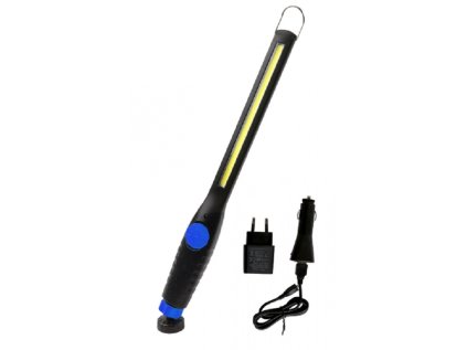 Dílenská lampa, úzká, LED COB 6W, nabíjecí micro USB, s magnetem - QUATROS QS16115