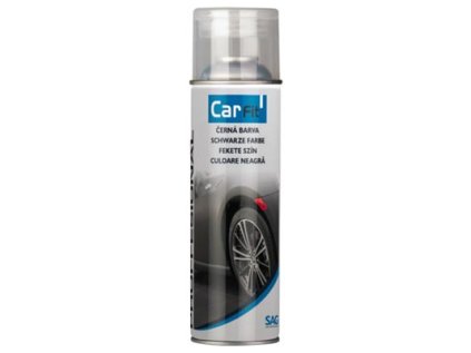 Akrylová farba v spreji, matná čierna, rýchloschnúca, 400 ml - CARFIT