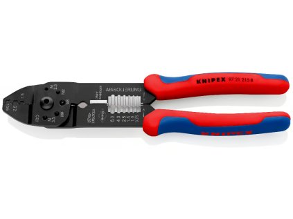 Elektrikárske kliešte, lisovacie, multifunkčné 230 mm - KNIPEX 97 21 215 B