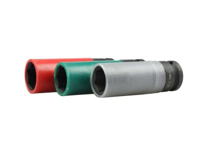 Hlavice nástrčná úderová 1/2", 6hran, 21,5 mm, prodloužená, na Alu kola vozů Ford