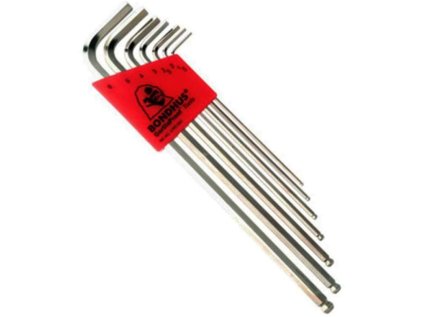 Imbusový klíč, metrický, extra dlouhý, 1,5-6 mm, sada 7 ks - BONDHUS
