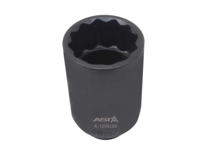 Nástrčná hlavice 1/2" úderová, 46 mm, dvanáctihran, délka 100 mm - ASTA