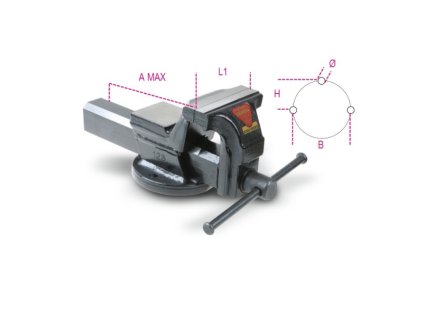 Dielenský zverák, čeľuste 150 mm - Beta Tools
