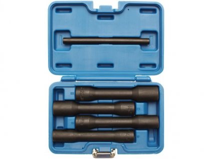 Hlavica na poškodené skrutky 1/2" 17-22 mm, extra dlhé 150 mm, súprava 4 ks - BGS 5262