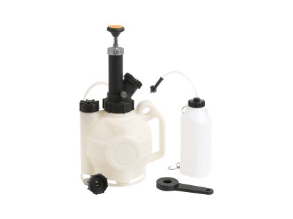 Prípravok na výmenu a odvzdušnenie brzdovej a spojkovej kvapaliny, 4 litre - QUATROS QS70142