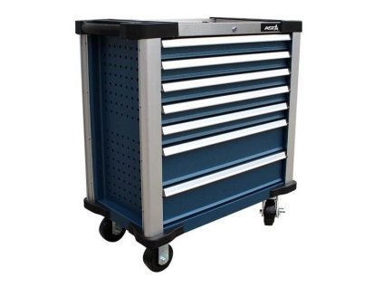 Dílenský vozík nevybavený, 7 zásuvek, centrální zamykání, nárazníky - ASTA