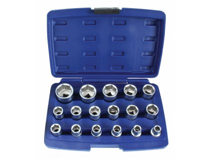 Nástrčné hlavice 1/2'', 6-hranné, 10-32 mm, súprava 17 ks - ASTA A-AS527