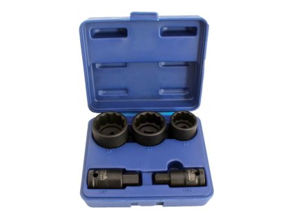 Sada nástrčných hlavic a imbusů, 24-32 mm, H14 a H17, 5 ks – Asta A-HN512 1