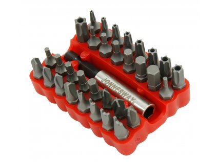 Bity Imbus, TORX s otvorem, Tri Wing, sada 33 dílů - JONNESWAY S29H2133S