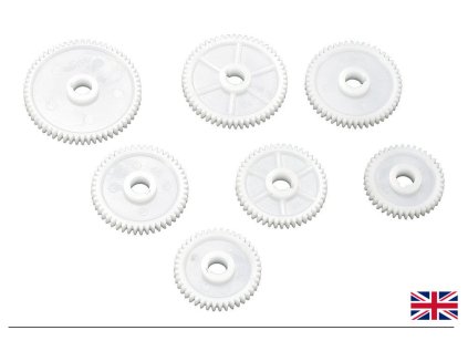 Palcová kola na řezání závitů pro soustruh Bernardo Hobby 250 a Proficenter 250, sada 7 ks