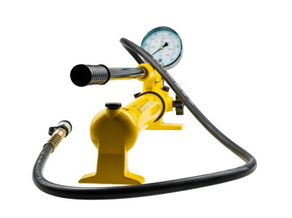 Ruční hydraulická pumpa dvourychlostní, tlak 20 bar, s tlakoměrem - HHB-700B_1