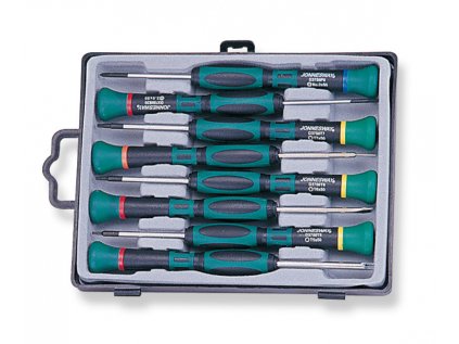 Hodinářské šroubováky, křížové a TORX, sada 8 ks - JONNESWAY D3750T18S