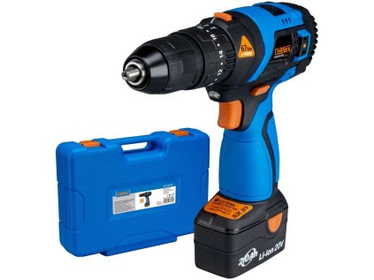 Aku vrtací šroubovák 67 Nm s příklepem, sada 2 baterie 2,0 Ah - Narex ASP 202-2B