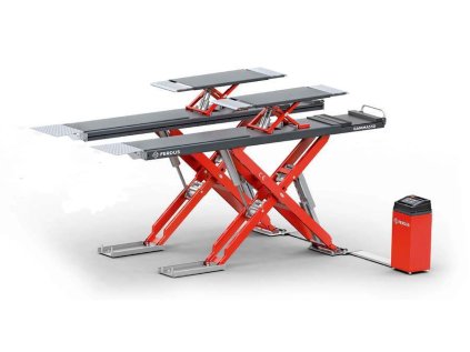 Nůžkový zvedák GAMMA550, 5,5 t, s přizdvihem pro geometrii a sada pro instalaci do podlahy