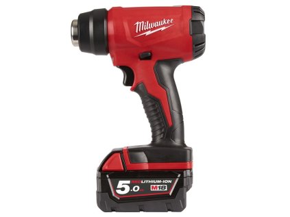 Aku teplovzdušná pištoľ 18V 5,0 Ah, rýchle zahrievanie - Milwaukee M18 BHG-502C
