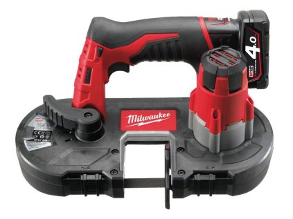 Aku pásová pila 18V, 2 baterie 4,0 Ah a nabíječka - Milwaukee M12 BS-402C