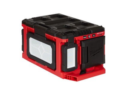 Aku lampa LED 18V 3000 lm, otočné hlavy, s nabíječkou - Milwaukee M18 POALC-0 Packout