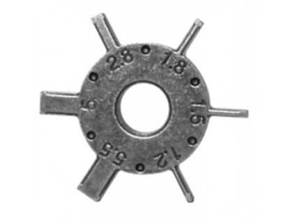 Kotúčik s čepeľami 1.2-5.5 mm pre prípravok na drážky piestnych krúžkov JONNESWAY AI010009