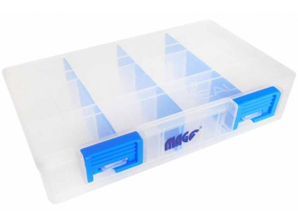 Plastový organizér 212x142x47 mm, s vyberateľnými prepážkami - MAGG BOX L