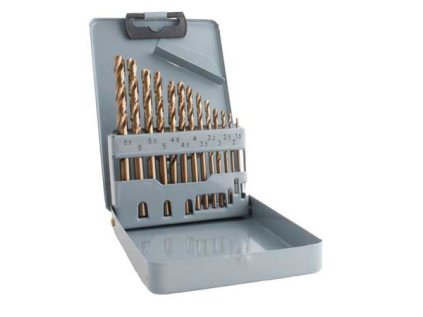 Vrtáky HSS Co do kovu, 1,5-6,5 mm, sada 13 ks