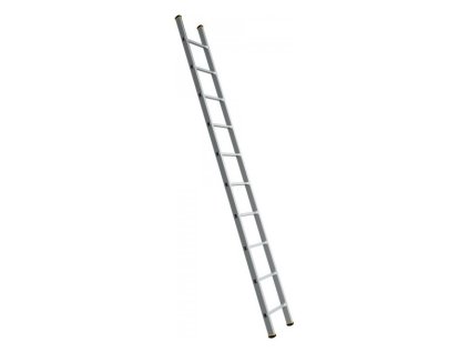 Hliníkový žebřík jednodílný, 10 příček, délka 284 cm - ALVE Eurostyl