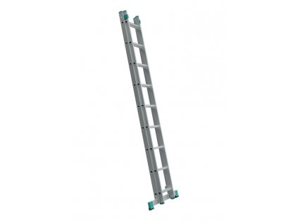 Hliníkový rebrík dvojdielny, 2x11 priečok, dĺžka 315/513 cm - ALVE Eurostyl