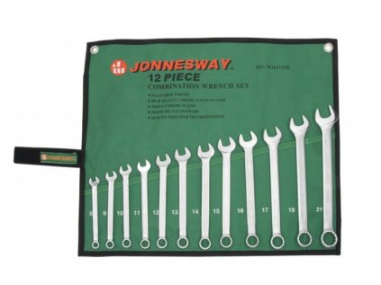 Očkoploché klíče 8-21 mm, 12 ks, v obalu - JONNESWAY W26112SB