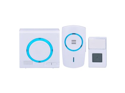 Bezdrátové zvonky na baterie a do zásuvky, sada 3 díly