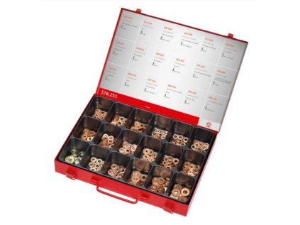 Těsnění pod vstřikovače diesel common rail, sada v kufříku