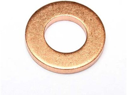 Těsnění pod vstřikovače common rail diesel 7 x 13,6 x 1,6 mm, měděné