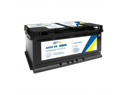 Autobatérie AGM 80 Ah 12V, pre štart-stop systém - Cartechnic