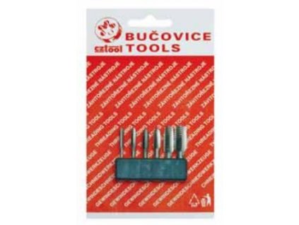 Závitové bity M3 - M8 HSS, sada 5 ks - Bučovice Tools