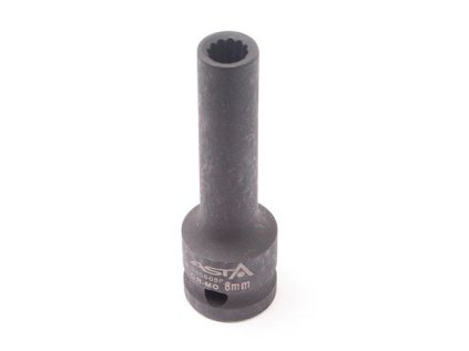 Hlavice nástrčná úderová 1/2" 8 mm, 12hranná, prodloužená 78 mm - ASTA