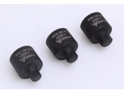 Hlavice nástrčné na brzdové třmeny 3/8”, 7, 8 a 9 mm, 6hranné, sada 3 ks - ASTA