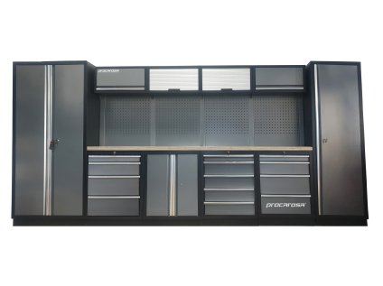 Zostava dielenského nábytku Procarosa PROFESSIONAL XL-4 Pracovná doska: drevená, Hmotnosť: