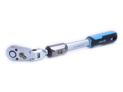 Ráčna teleskopická s kloubem 1/2", délka 355 - 495 mm, 60 zubů, s přepínáním - ASTA