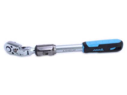 Ráčna teleskopická s kloubem 1/4", délka 200 - 255 mm, 60 zubů, s přepínáním - ASTA