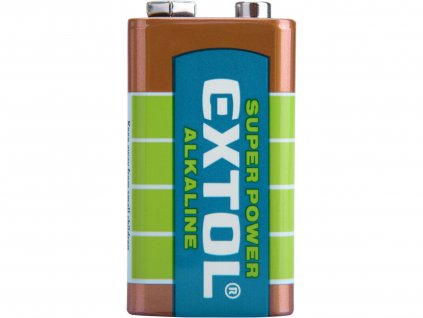 Batérie alkalická 9V, 6LR61 - EXTOL LIGHT EX42016