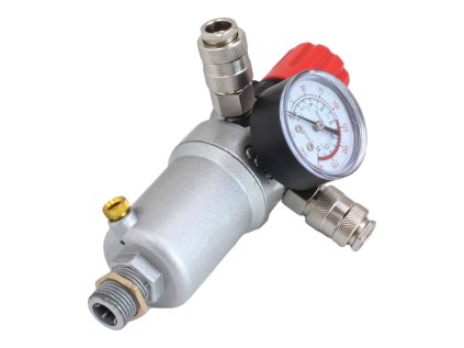 Regulátor tlaku vzduchu - odlučovač vody 1/2", max. 12 bar